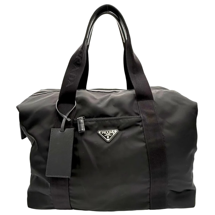 Re-Nylon And Saffiano Leather Duffle Bag