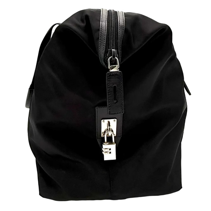 Re-Nylon And Saffiano Leather Duffle Bag