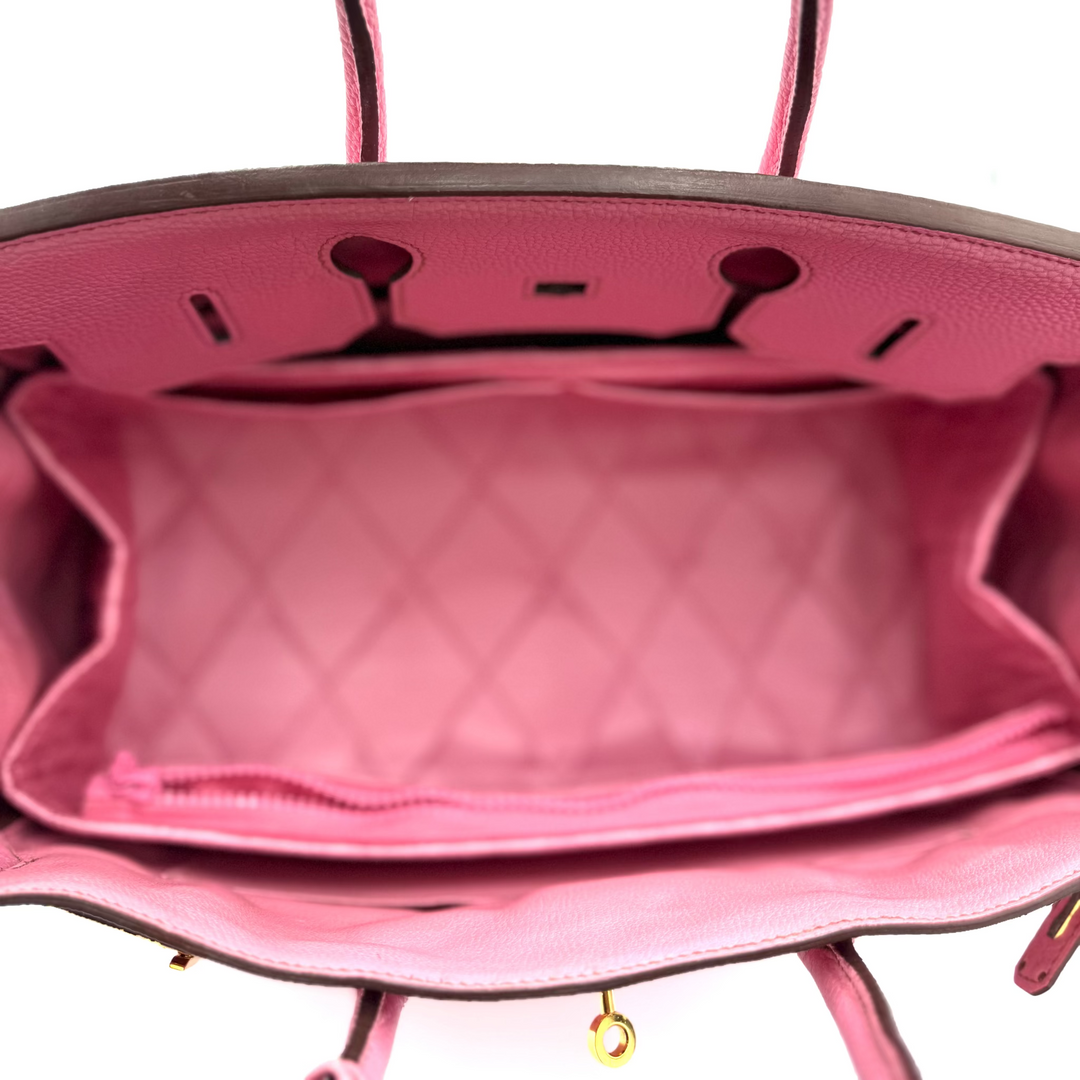 Birkin 35 Togo Leather Bubblegum Pink Bag
