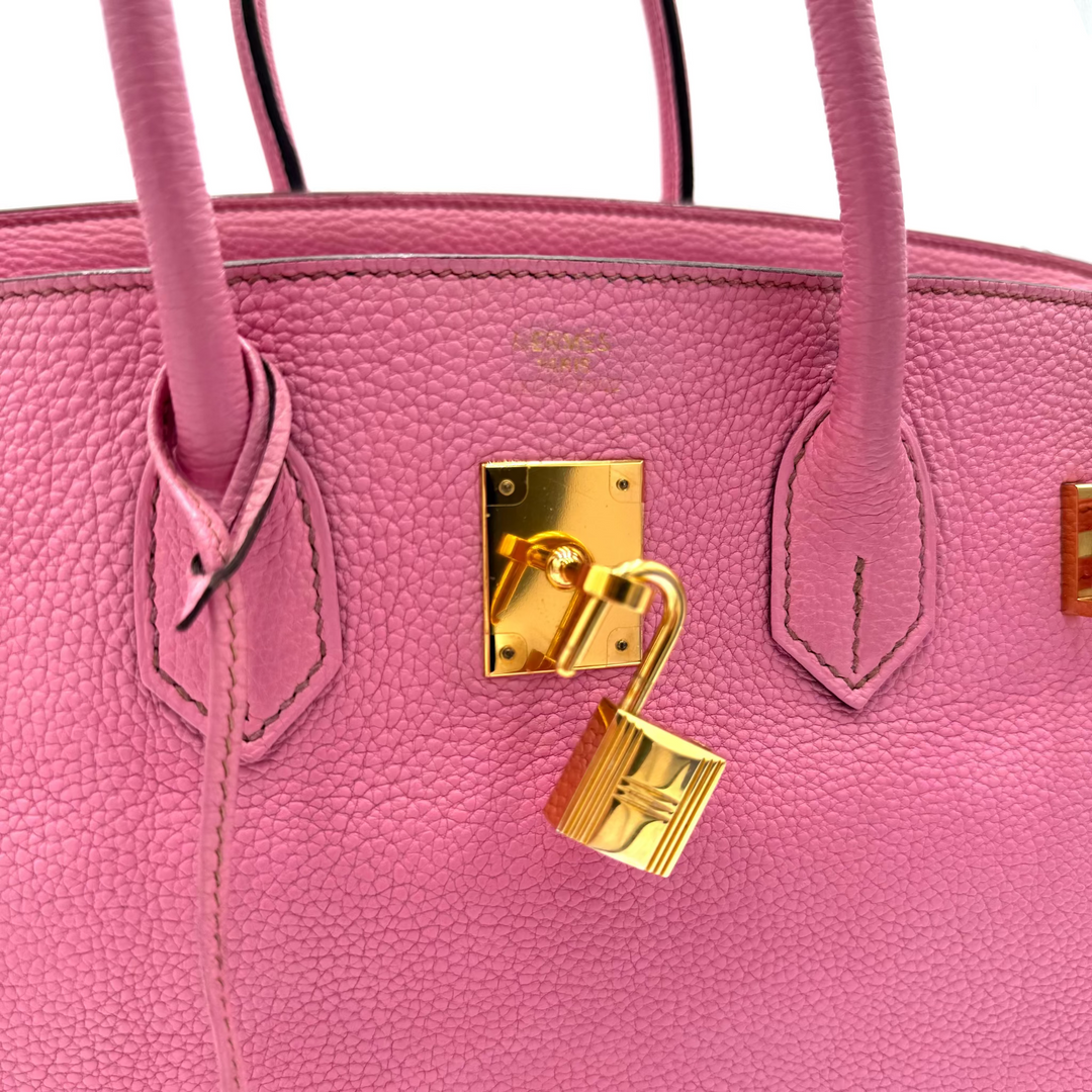 Birkin 35 Togo Leather Bubblegum Pink Bag