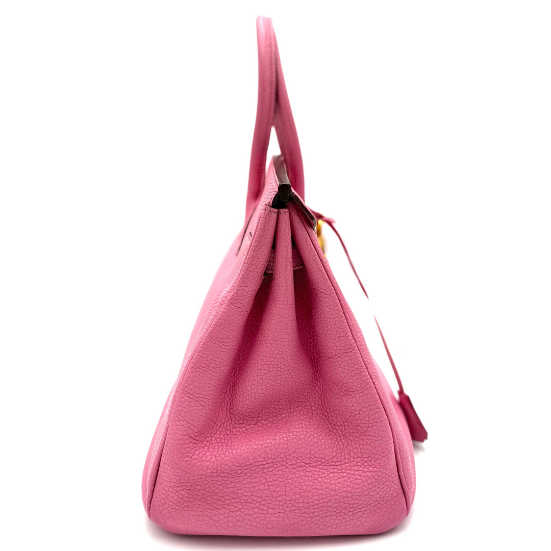 Birkin 35 Togo Leather Bubblegum Pink Bag