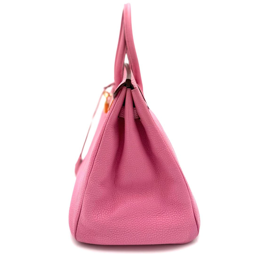 Birkin 35 Togo Leather Bubblegum Pink Bag