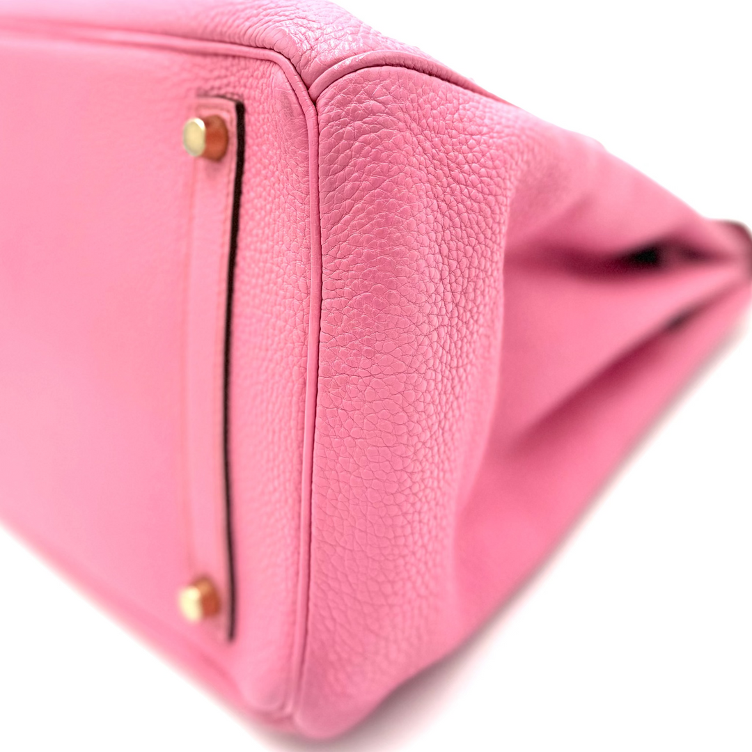 Birkin 35 Togo Leather Bubblegum Pink Bag