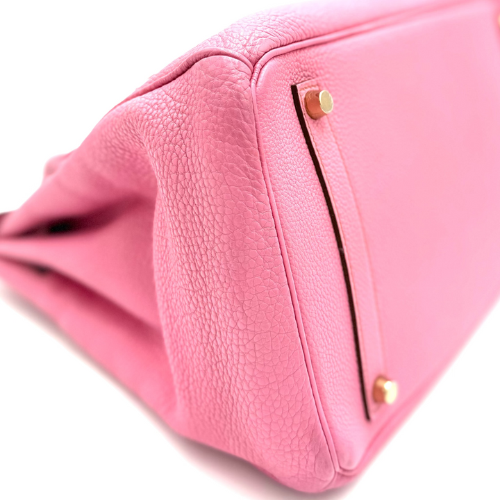 Birkin 35 Togo Leather Bubblegum Pink Bag