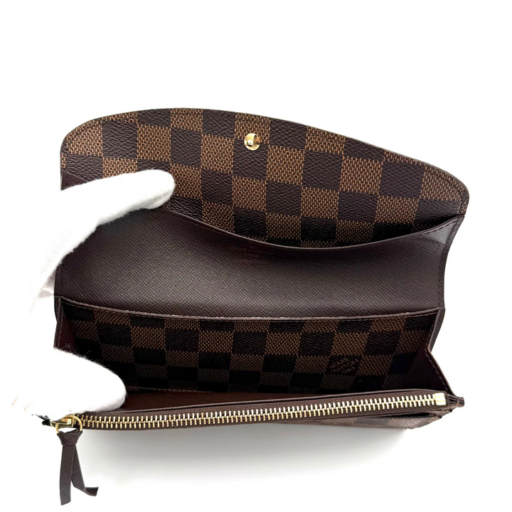 Emilie Damier Ebene Canvas Wallet