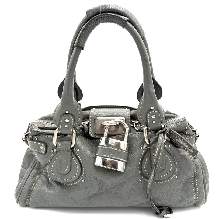 Paddington Grained Leather Bag