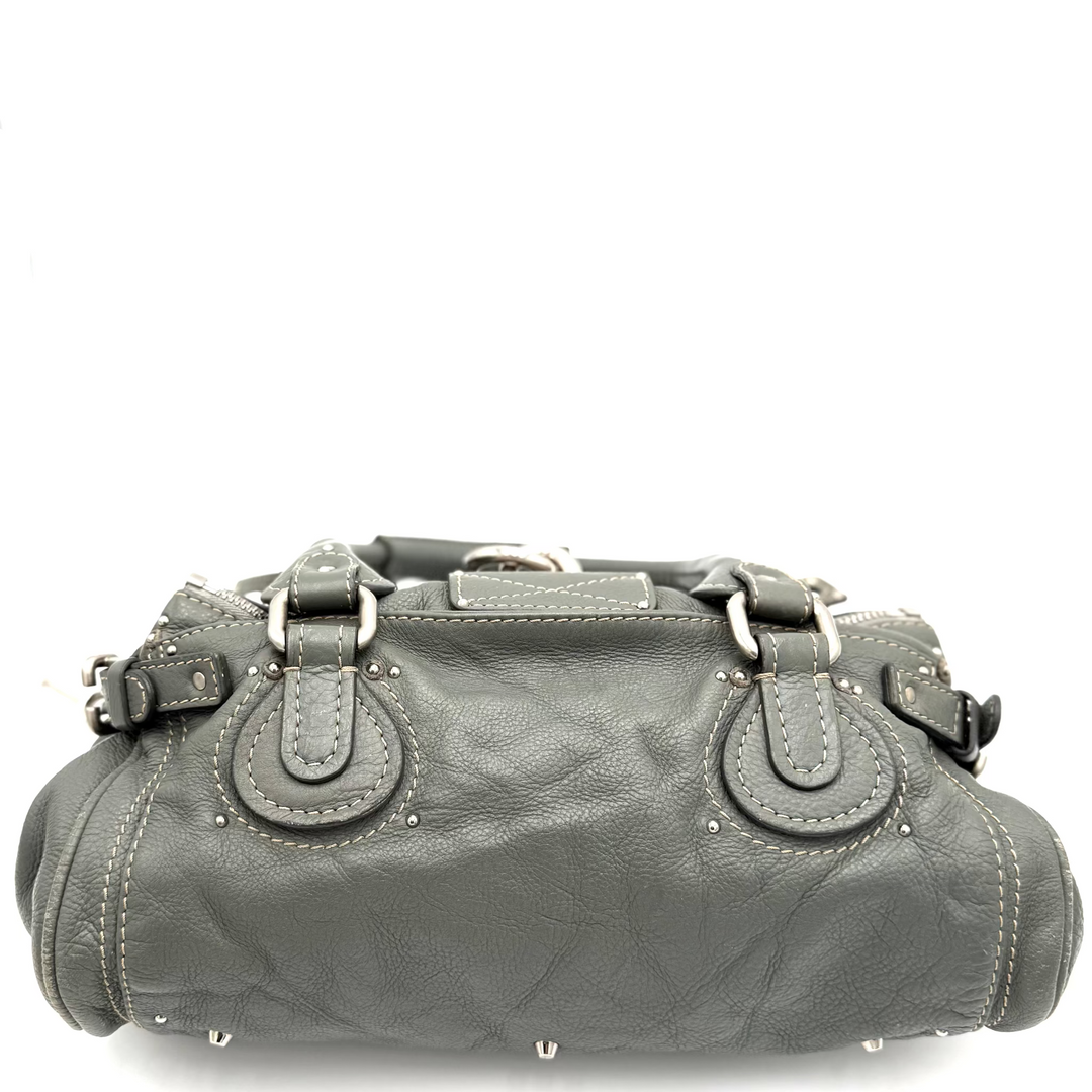 Paddington Grained Leather Bag