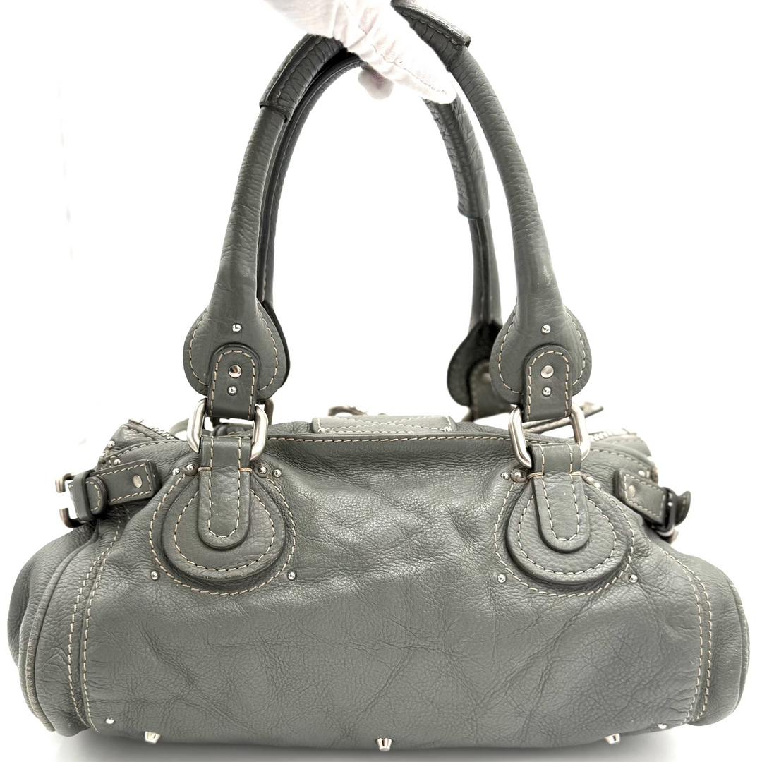 Paddington Grained Leather Bag