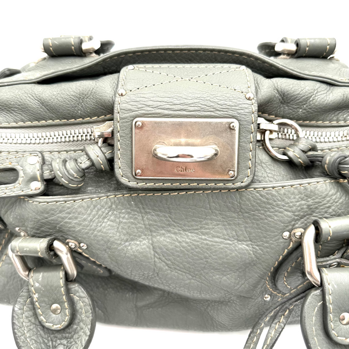 Paddington Grained Leather Bag