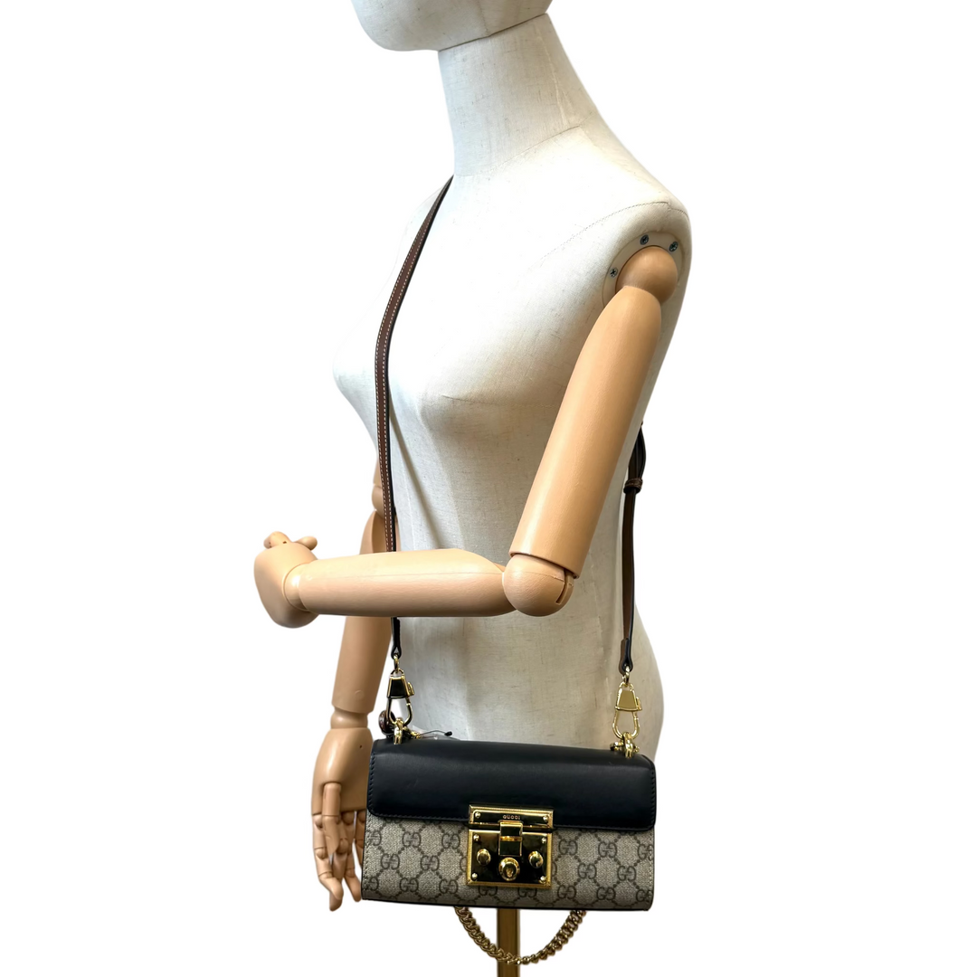 Padlock Small GG Supreme Shoulder Bag