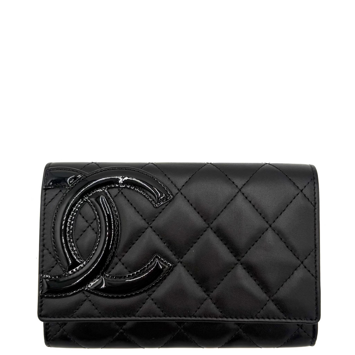 Cambon Quilted Calfskin Bi-Fold Wallet