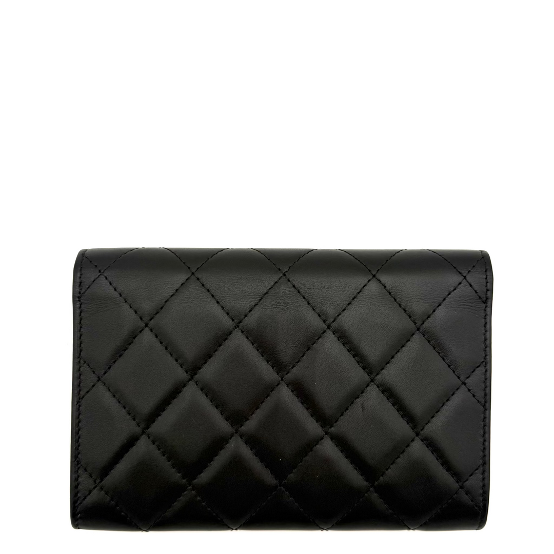 Cambon Quilted Calfskin Bi-Fold Wallet