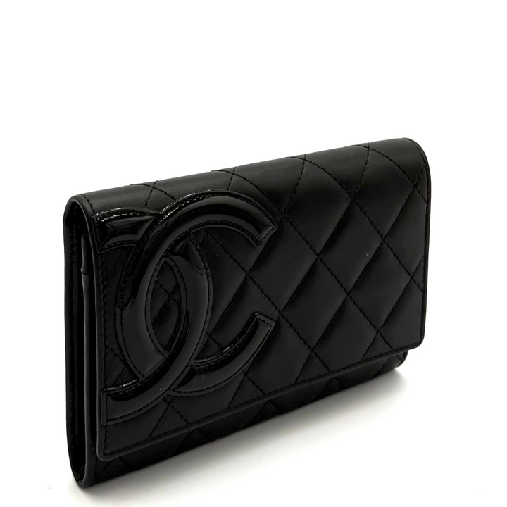 Cambon Quilted Calfskin Bi-Fold Wallet
