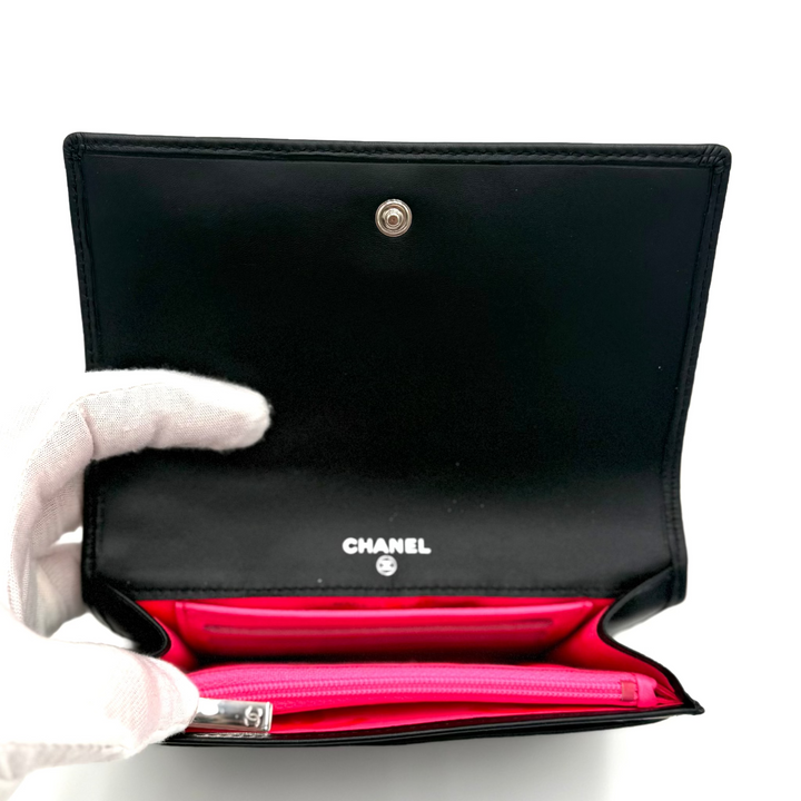 Cambon Quilted Calfskin Bi-Fold Wallet