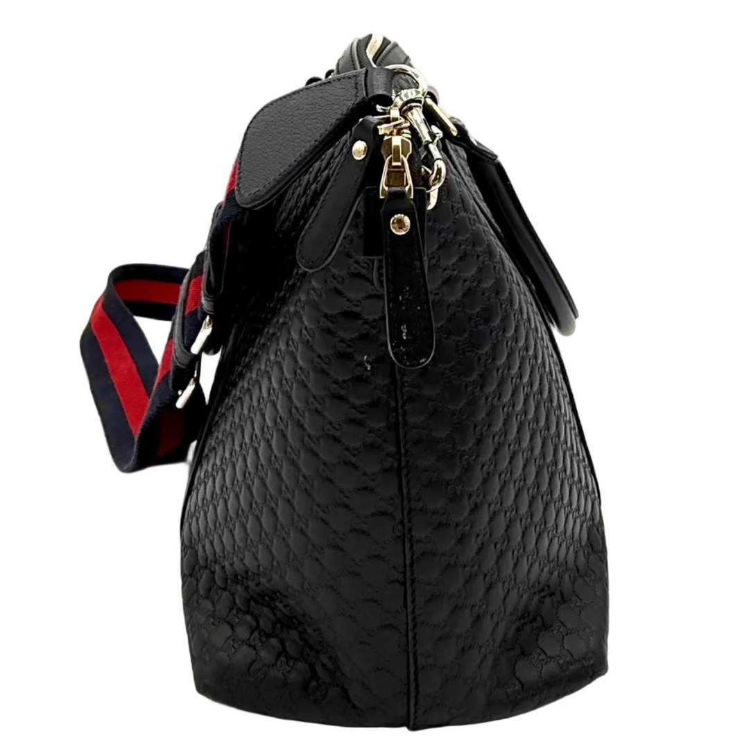 Dome Microguccissima Large Leather Bag