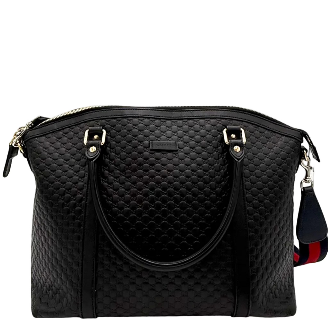 Dome Microguccissima Large Leather Bag