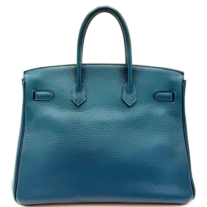 Birkin 35 Clemence Leather in Colvert With Palladium Hardware
