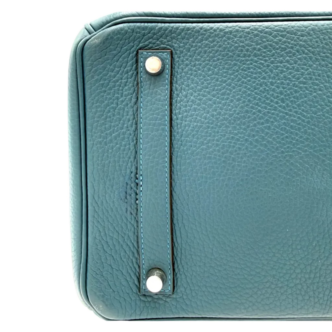 Birkin 35 Clemence Leather in Colvert With Palladium Hardware