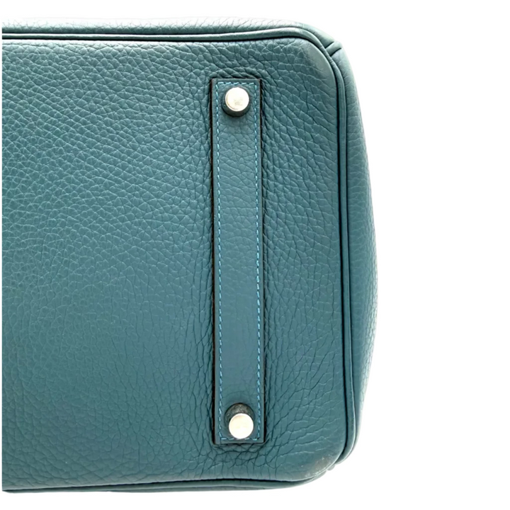 Birkin 35 Clemence Leather in Colvert With Palladium Hardware