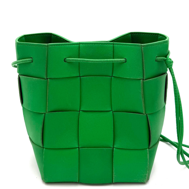 Cassette Small Nappa Maxi Intrecciato Bucket Bag