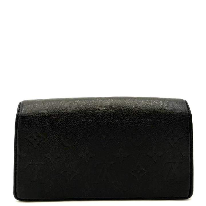 Lily Empreinte Leather Wallet on Chain