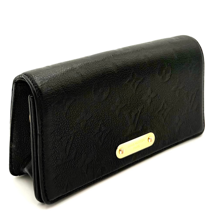 Lily Empreinte Leather Wallet on Chain
