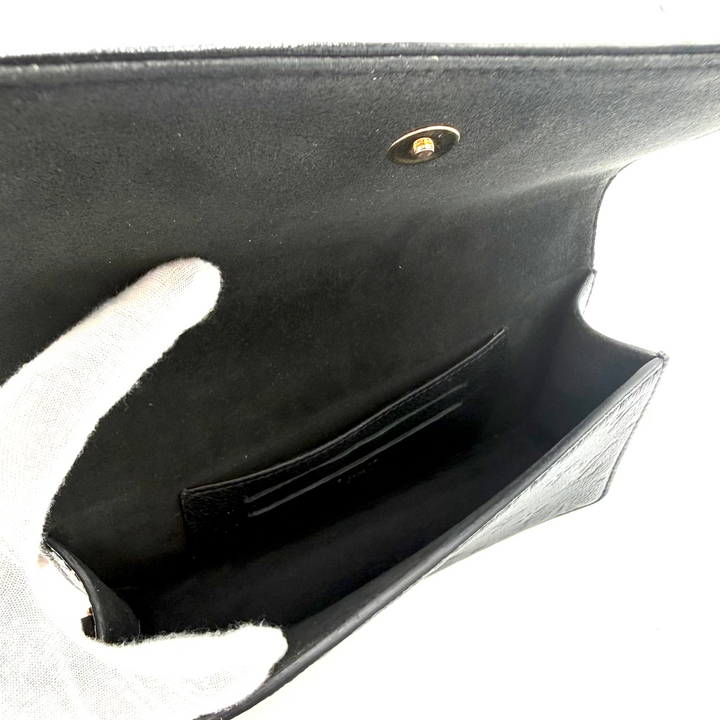 Lily Empreinte Leather Wallet on Chain