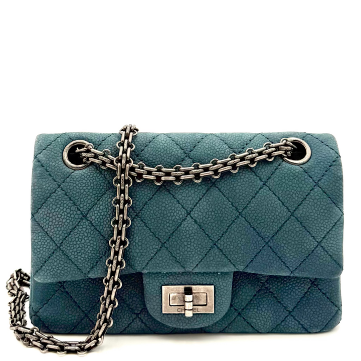 2.55 Reissue 224 Quilted Nubuck Leather Flap Bag