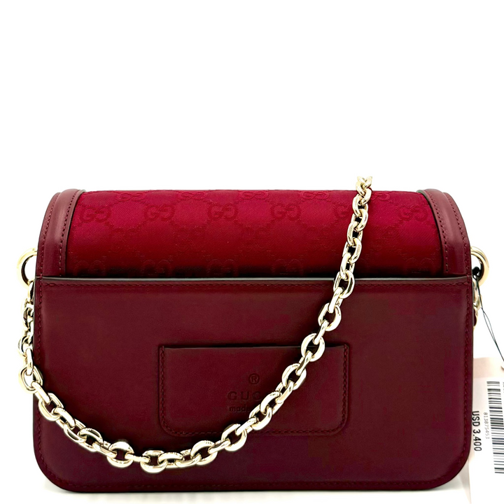 Go Red Canvas/Leather Bag