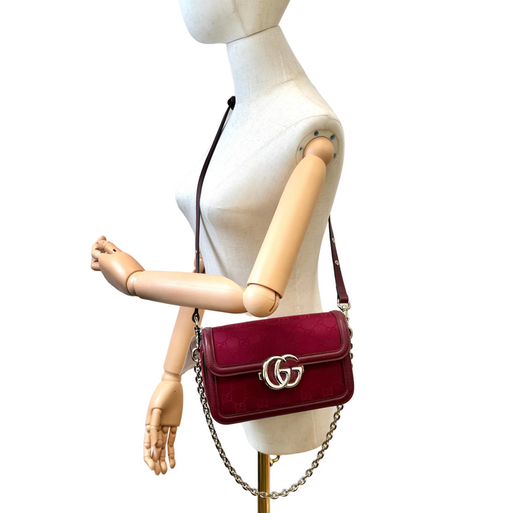 Go Red Canvas/Leather Bag