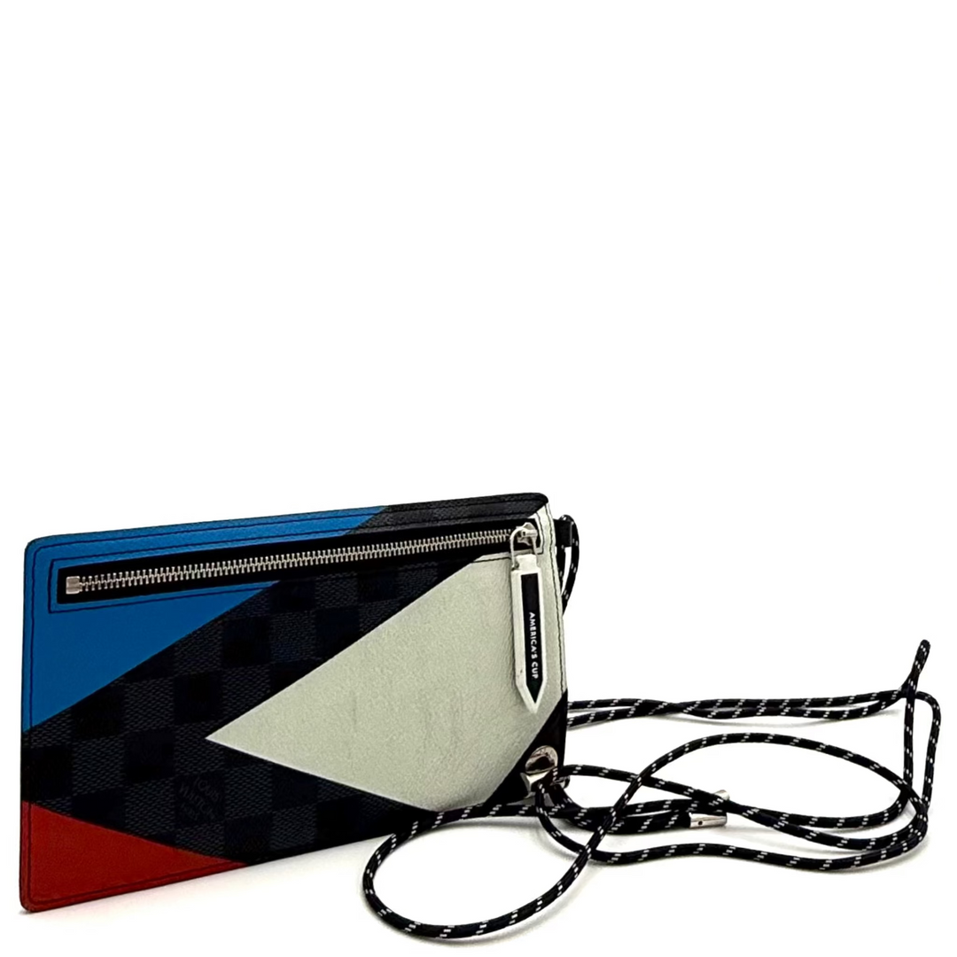 America's Cup 2017 Leather Pouch Crossbody Bag