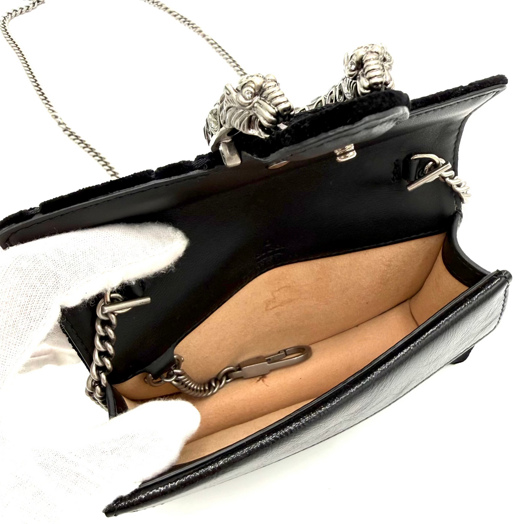 Dionysus Super Mini Velvet Bag