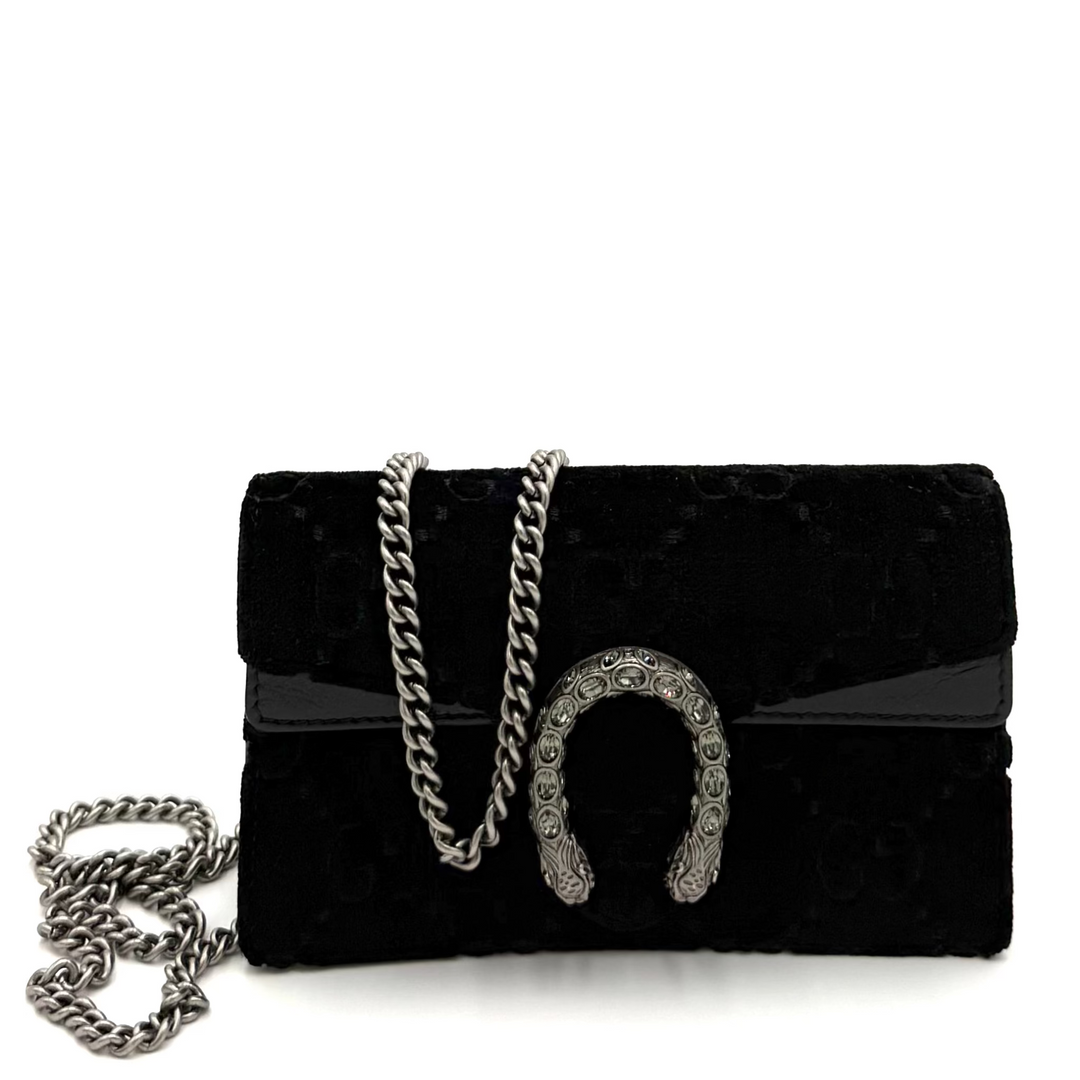 Dionysus Super Mini Velvet Bag
