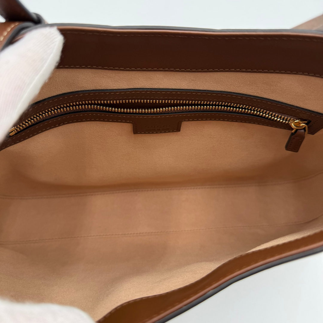 GG Supreme Monogram Large Padlock Tote