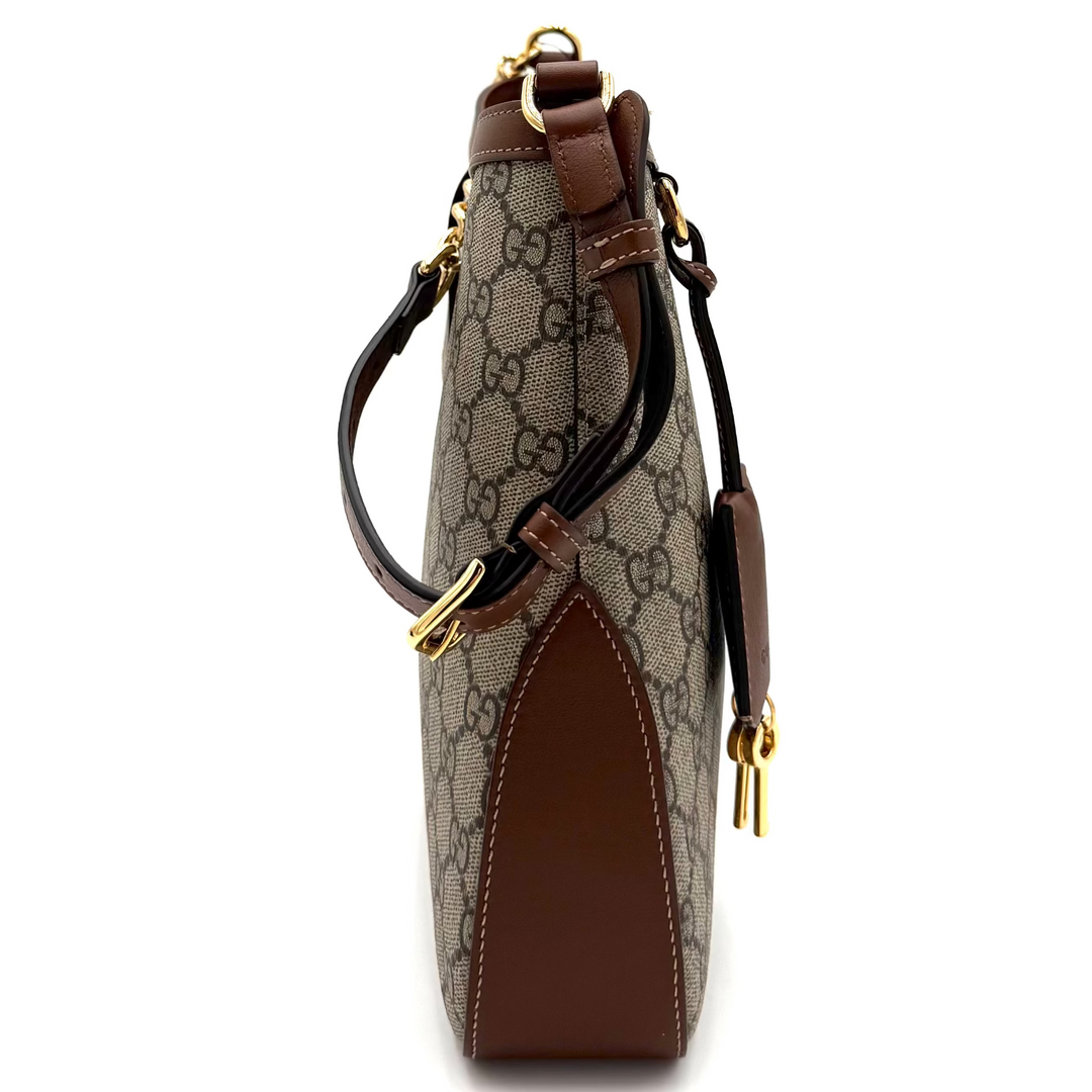 GG Supreme Monogram Large Padlock Tote