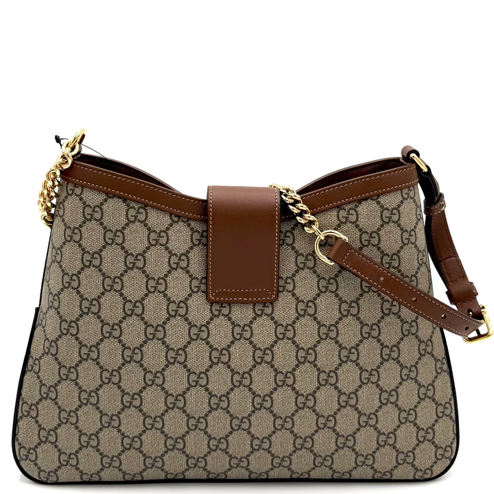 GG Supreme Monogram Large Padlock Tote