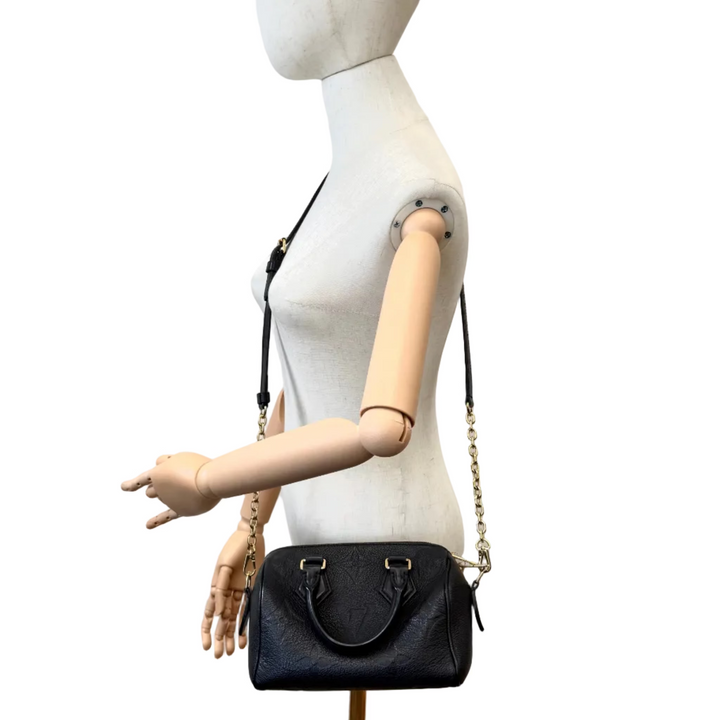 Empreinte Speedy 20 Bandouliere in Black Leather