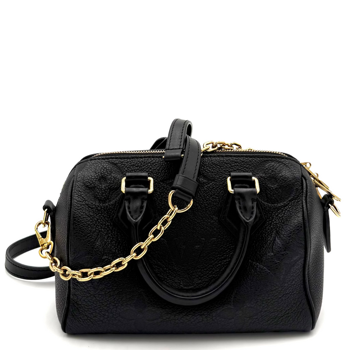 Empreinte Speedy 20 Bandouliere in Black Leather