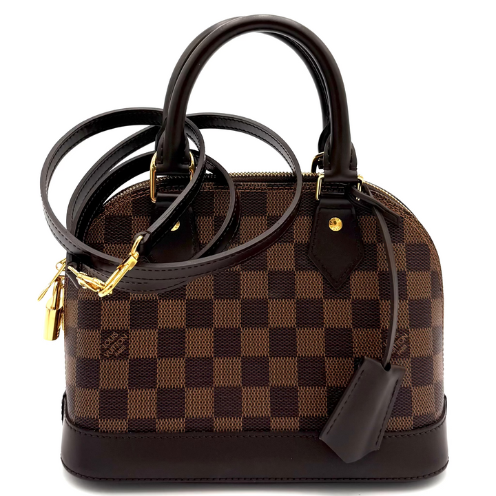 Alma BB Damier Ebene Canvas Handbag
