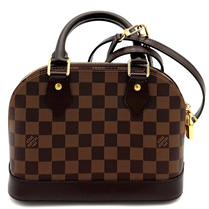 Alma BB Damier Ebene Canvas Handbag