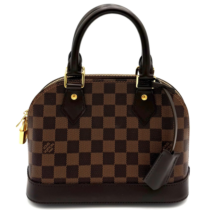 Alma BB Damier Ebene Canvas Handbag