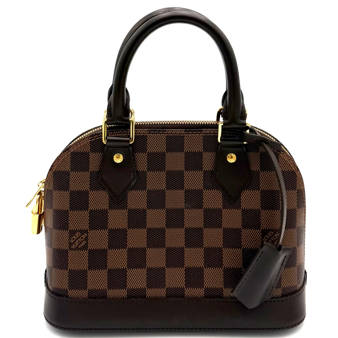 Alma BB Damier Ebene Canvas Handbag