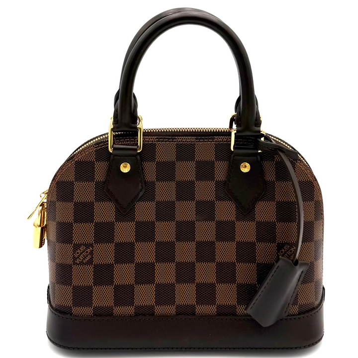 Alma BB Damier Ebene Canvas Handbag
