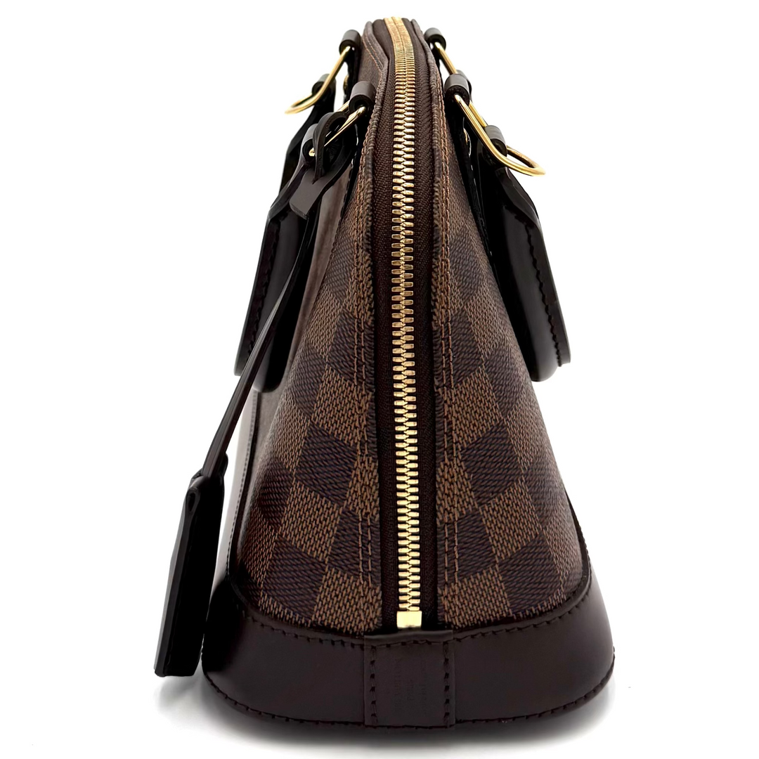 Alma BB Damier Ebene Canvas Handbag