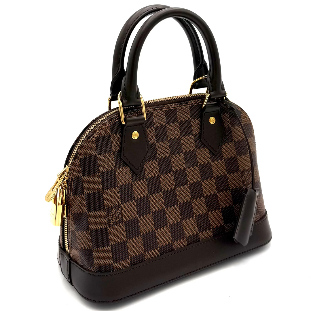 Alma BB Damier Ebene Canvas Handbag
