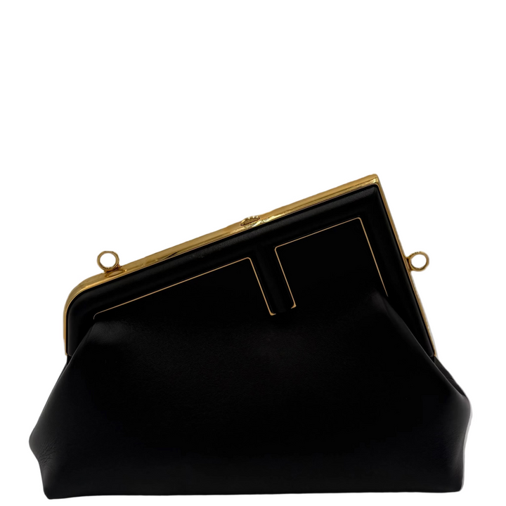 First Black Leather Shoulder Bag
