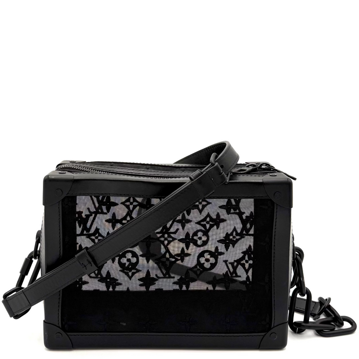 Soft Trunk Monogram in Black Mesh