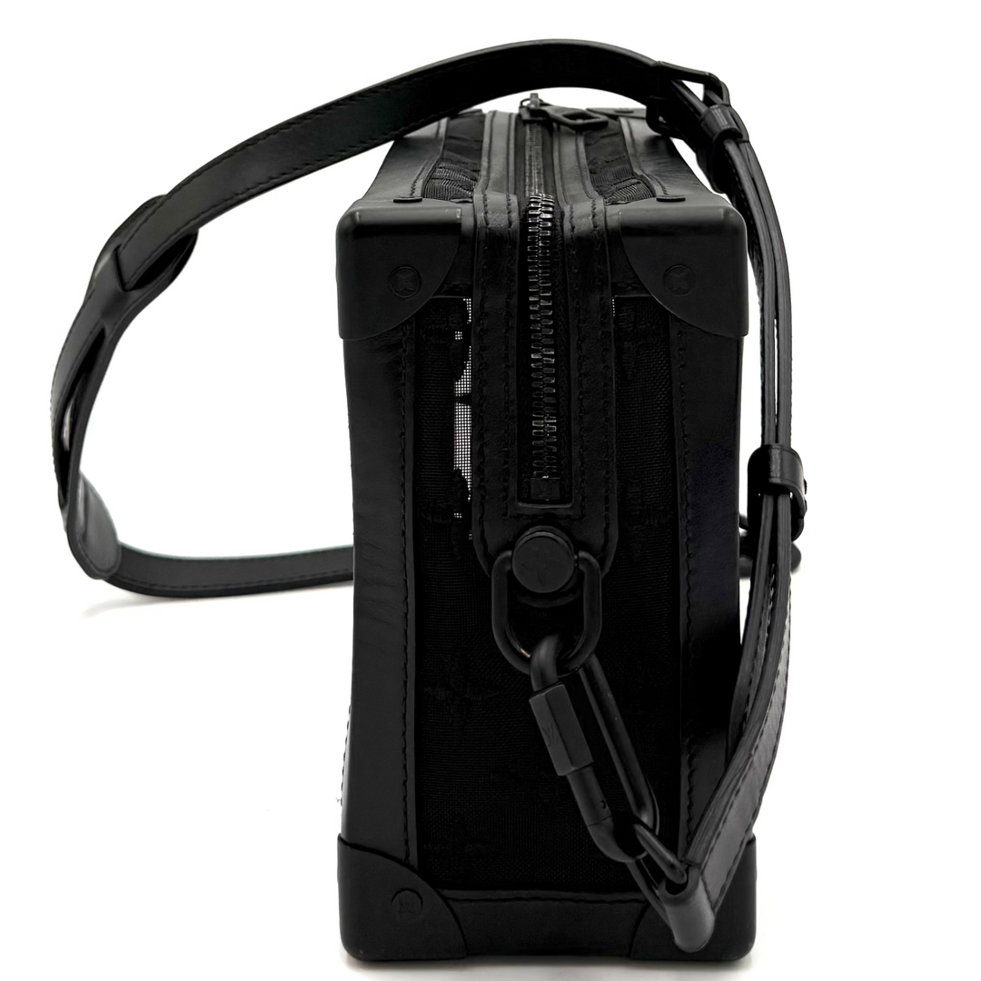 Soft Trunk Monogram in Black Mesh