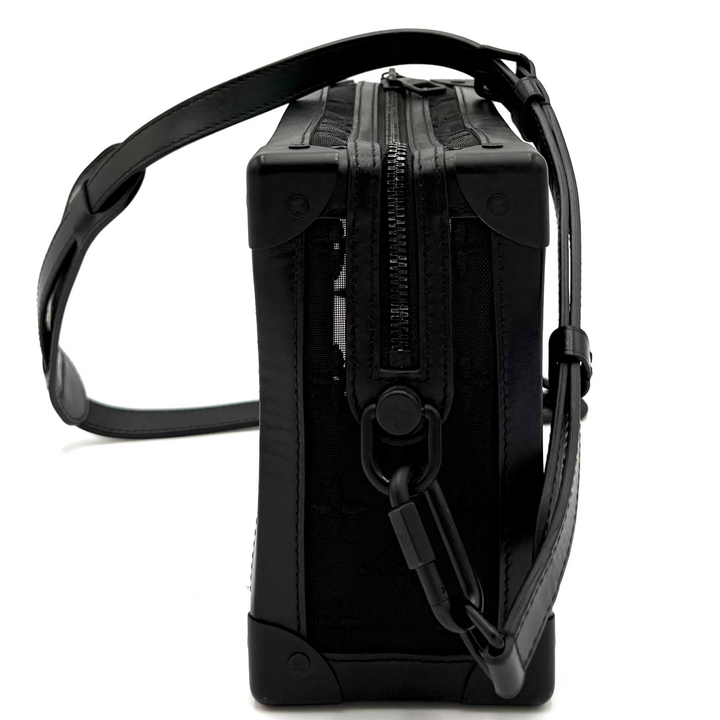 Soft Trunk Monogram in Black Mesh