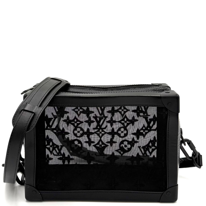 Soft Trunk Monogram in Black Mesh